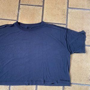 Oversized Lululemon Cropped Top T- Shirt